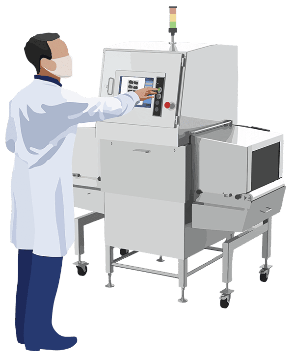 Occupational cabinet x-ray user